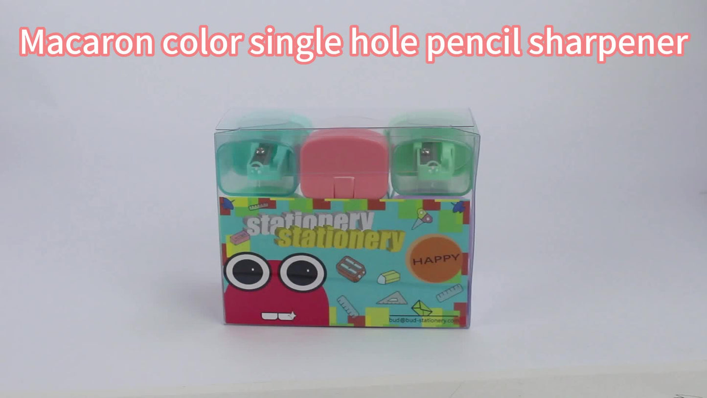9pcs Vibrant Mixed Macaron Color Single Hole High-Grade Student Pencil Sharpeners - Sharpens Easily, Durable, and Long-Lasting - Perfect for School, Office, and Art Supplies