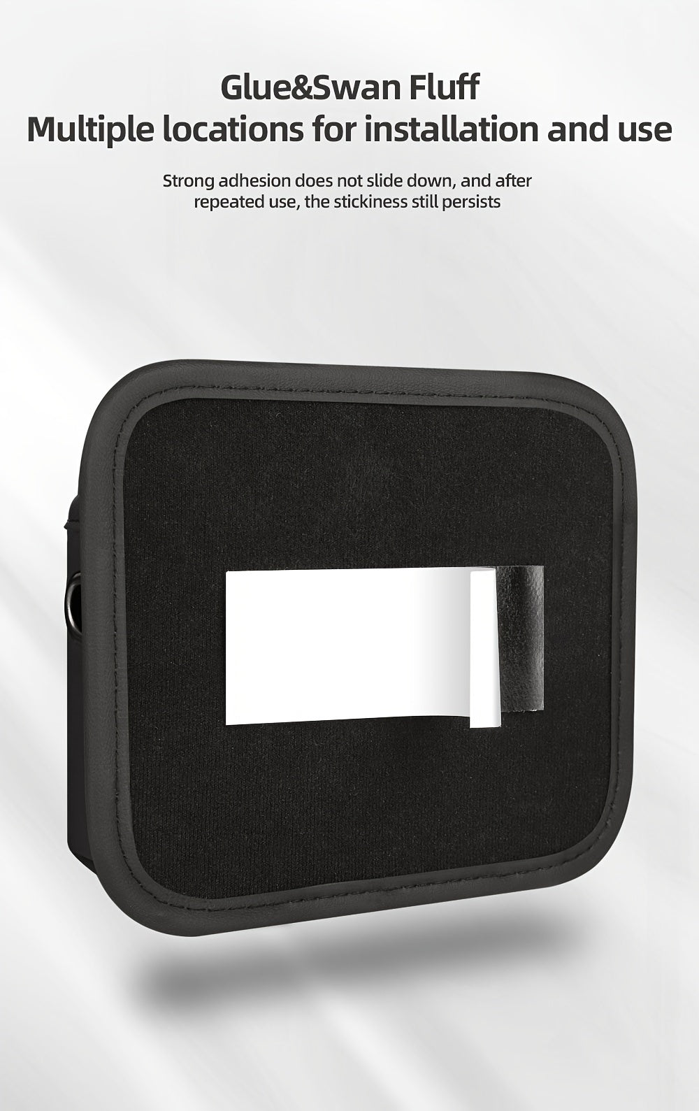 PU Leather Car Side Pocket Organizer - Universal Cell Phone and Sunglasses Holder for Car Seat Gap, Door, Window, Console - Car Accessories Storage Pouch