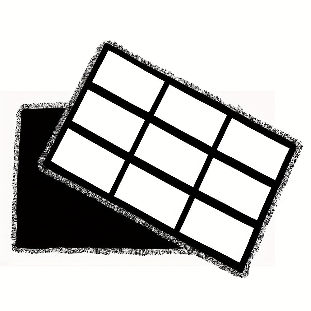 Personalized Sublimation Throw Blanket - Customizable 9/15/20 Panels, 40x60 Inches - Perfect Gift for Christmas, Halloween, Thanksgiving Day