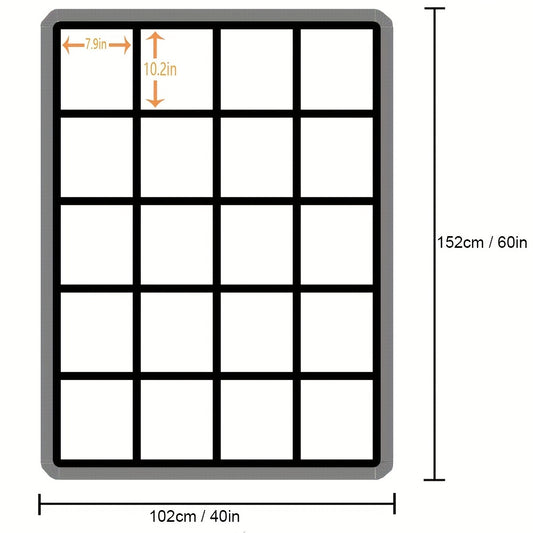 Personalized Sublimation Throw Blanket - Customizable 9/15/20 Panels, 40x60 Inches - Perfect Gift for Christmas, Halloween, Thanksgiving Day