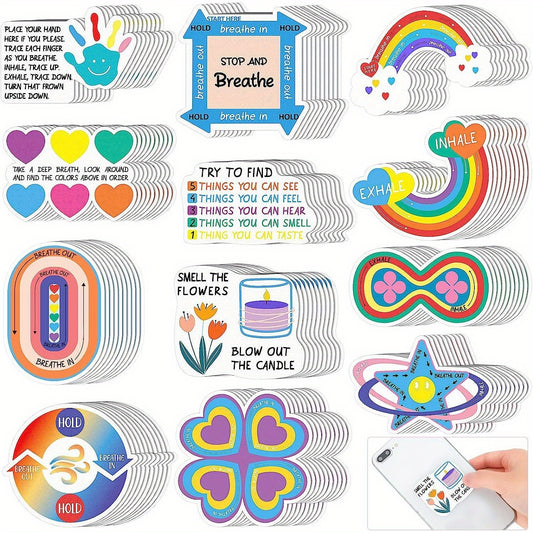 12pcs, Calming Sensory Stickers for Anxiety Relief - Textured Fidget Stickers for School, Phone, Water Bottle, and Notebook - Stationery and Party Favors - Great Thanksgiving and Christmas Gifts