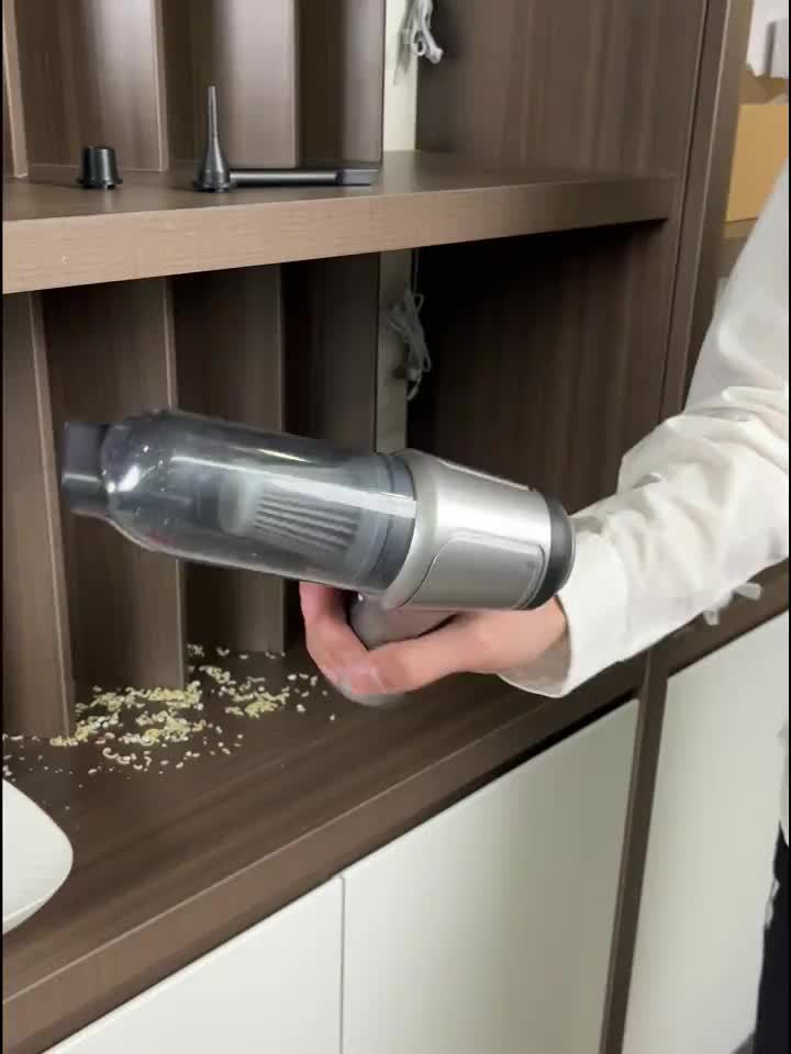 12000PA Strong Suction Car Vacuum Cleaner, Wireless Handheld Cleaning Machine, Small Car Accessories, Household Car Appliances