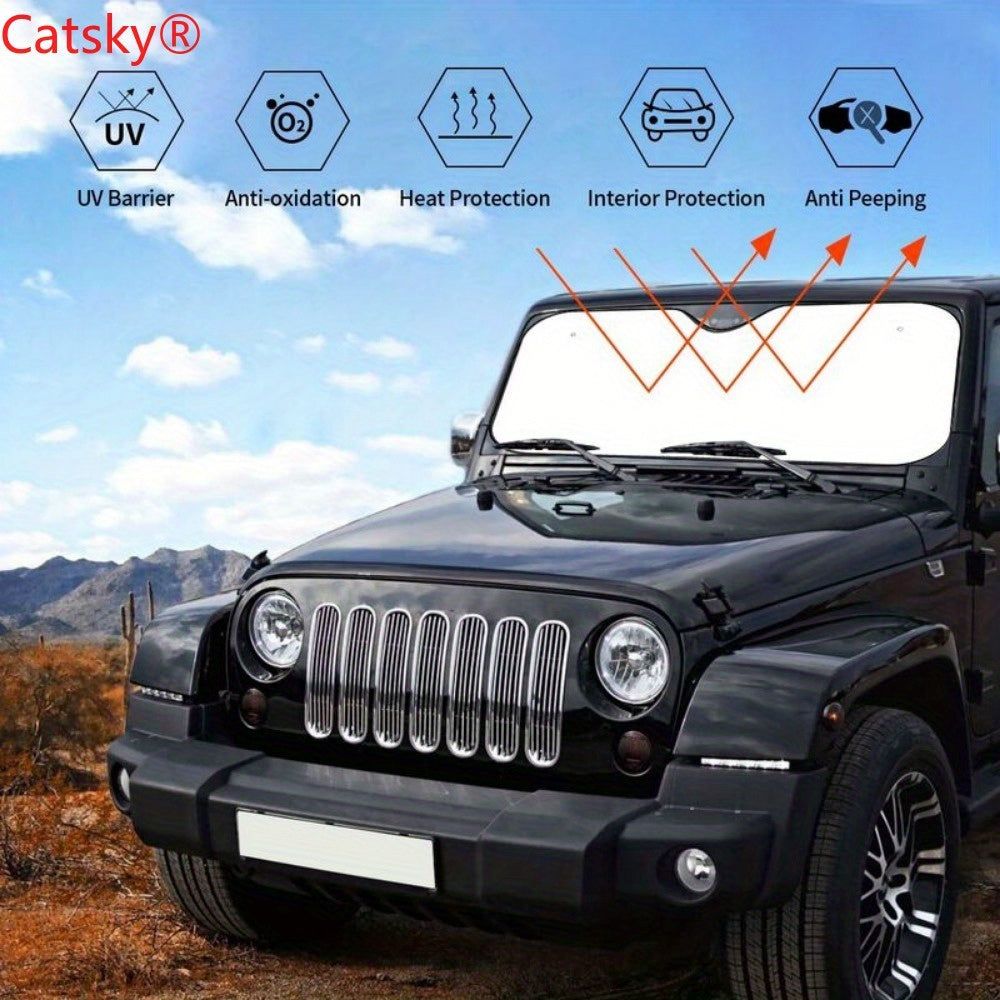 Cool Cat Family Car Sun Shade Camping Car Accessories Gift Decor Custom Car Gift