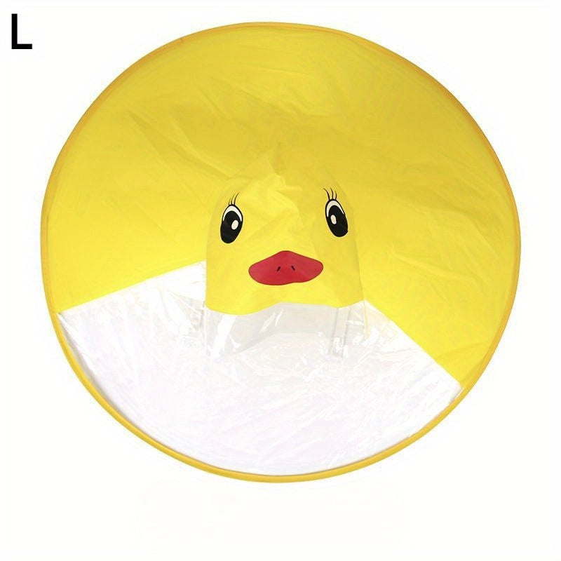 1pc Cute Yellow Duck Rain Cover Waterproof Umbrella