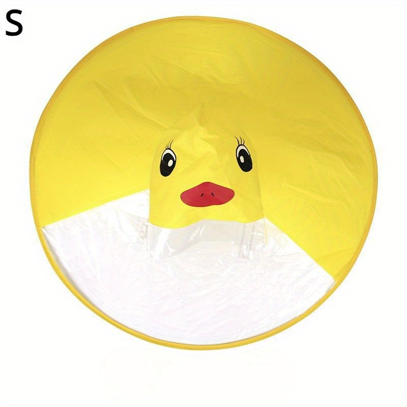 1pc Cute Yellow Duck Rain Cover Waterproof Umbrella