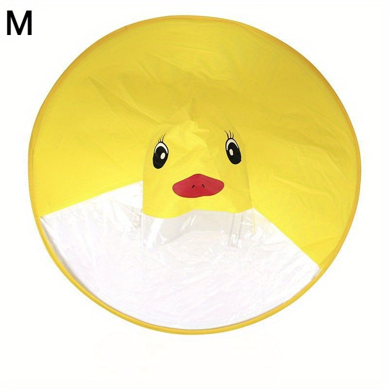 1pc Cute Yellow Duck Rain Cover Waterproof Umbrella