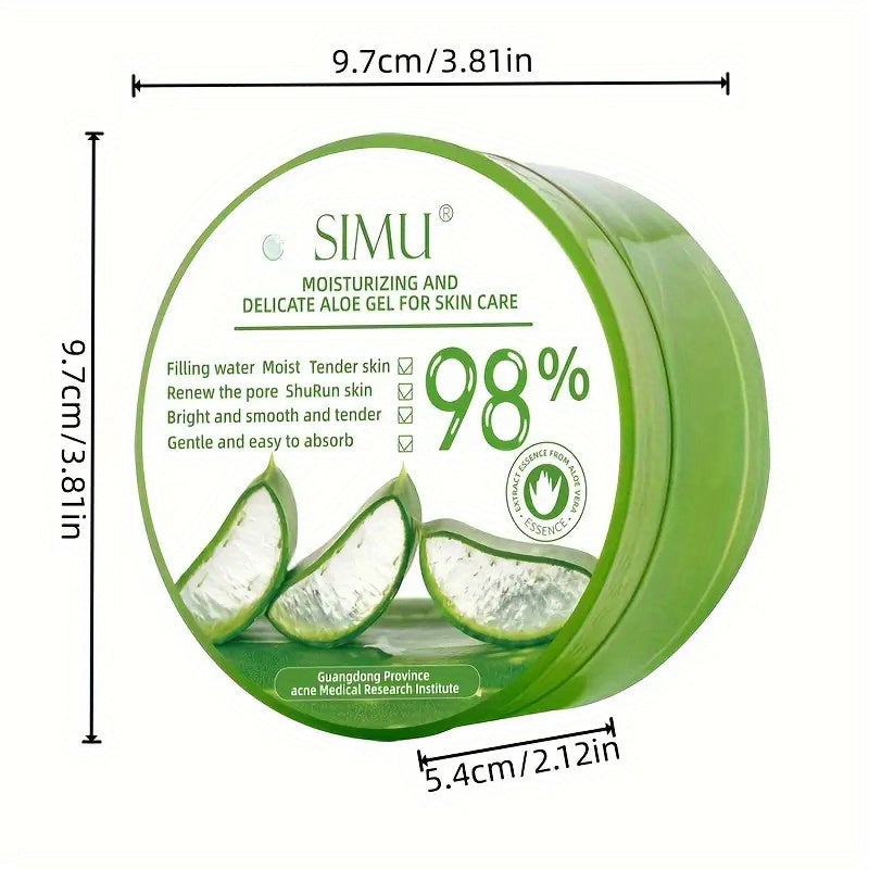 10.58oz Aloe Vera Gel For Face And Full Body Skin Care, Refreshing Moisturizing, Deep Nourishing Moisturizing, Care For Every Inch Of Your Skin