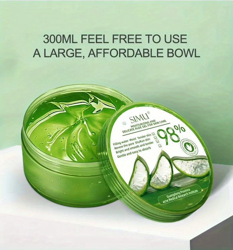 10.58oz Aloe Vera Gel For Face And Full Body Skin Care, Refreshing Moisturizing, Deep Nourishing Moisturizing, Care For Every Inch Of Your Skin