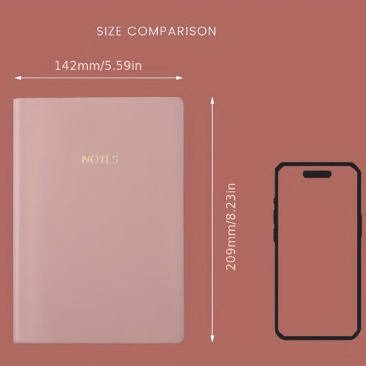 1pc 82 Sheets A5 Rainbow Border Notebook - Hardcover Executive Diary for College Ruled Writing, Thick Paper, School & Office Essential for Work, Study and Personal Use - Best Quality Stationery for Classroom and Office Suppli