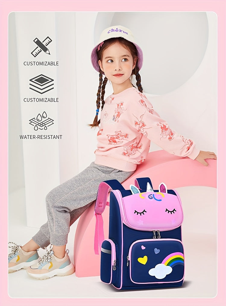 Children's Elementary School Students Schoolbag Girls 1, 2, 3, 4, 5, 6 Grades 6-12 Years Old Shoulders Backpack Cute Waterproof Lightweight Boys