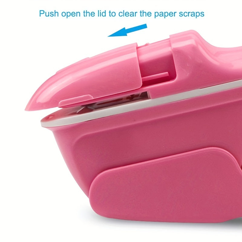 7-Sheet Capacity Handheld Manual Stapleless Stapler - Portable, Safe, and Easy Paper Binding Solution for Business, School, and Home Use - Compact, Lightweight, and Ergonomic Design