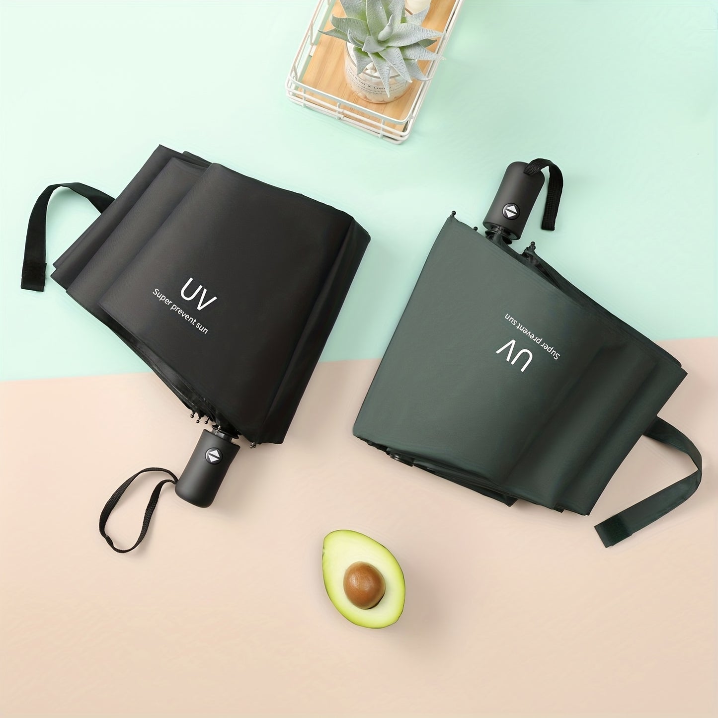 Automatic Folding Umbrella, Shine Or Rain Dual-use Umbrella, UV Protection Sunshade Umbrella