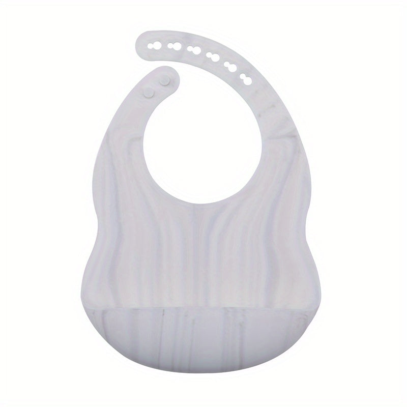 1pc Adjustable Silicone Bib for Babies - Soft, Easy to Clean, and Perfect for Mealtime - Great Gift for Holidays