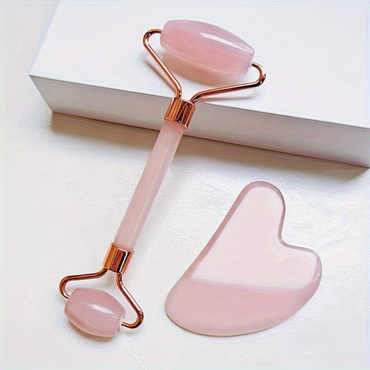 1/2pcs Gua Sha Face Massage Tool Face Roller - Heart Shape Guasha Board Facial Beauty Skin Care Tools - Self Care Gift - Mother's Day Gift