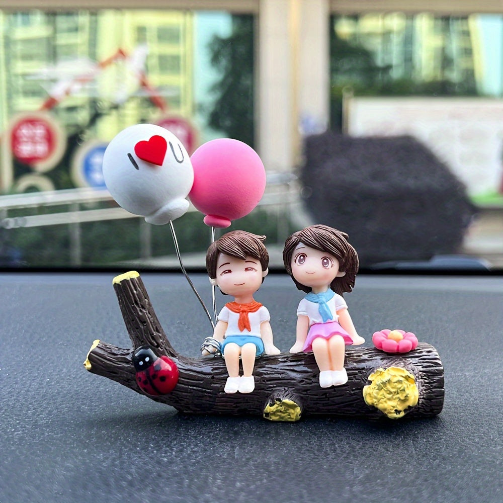 Couple Tree Branch Design Car Decoration, Creative Car Dashboard Decoration, Fashion Creative Car Accessories, Add A Touch Of Love To Your Car