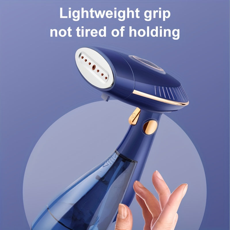 Portable 1500W Garment Steamer - Quick Wrinkle Removal, Foldable & Travel-Ready, Ideal for Fabric Care & School Uniforms, US Plug