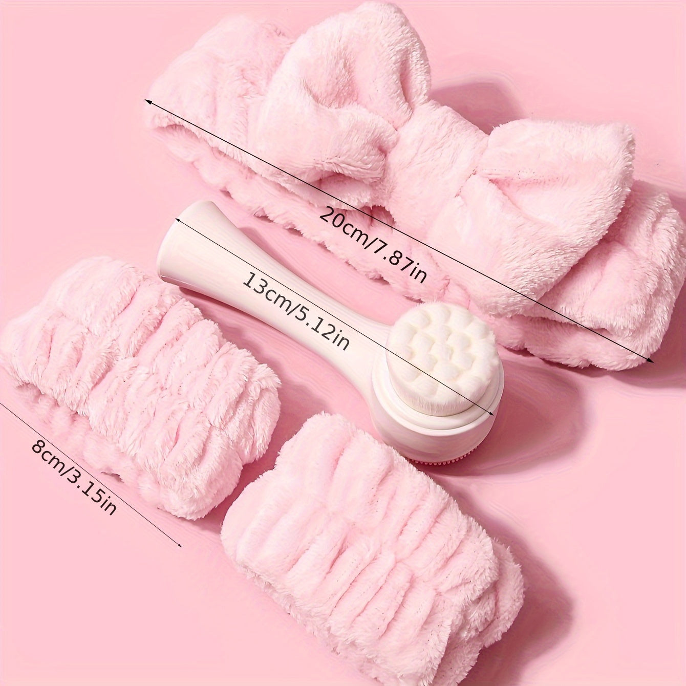 4pcs/set Face Skin Care & Beauty Tool Face Cleaning Brush Spa Headband Face Wash Wristband For Women Makeup Prevent Liquids From Spilling