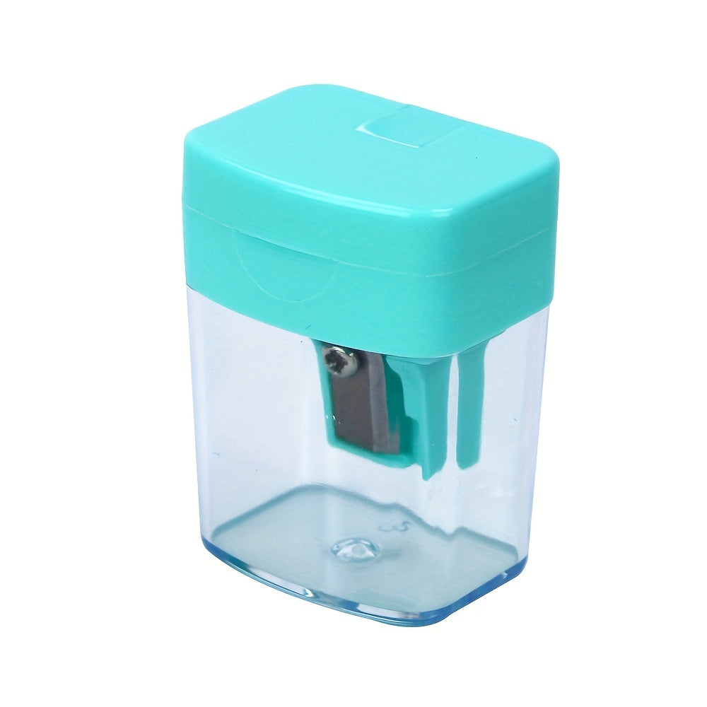 9pcs Vibrant Mixed Macaron Color Single Hole High-Grade Student Pencil Sharpeners - Sharpens Easily, Durable, and Long-Lasting - Perfect for School, Office, and Art Supplies