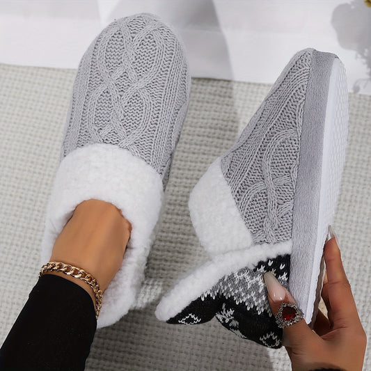 Cozy Thermal Ankle Boots - Soft Plush Lined, Slip-On, Flat Heel, Round Toe, Water-Resistant TPR Sole, Fabric Upper, Casual Rain Shoes for Winter - pinpochyaw Brand