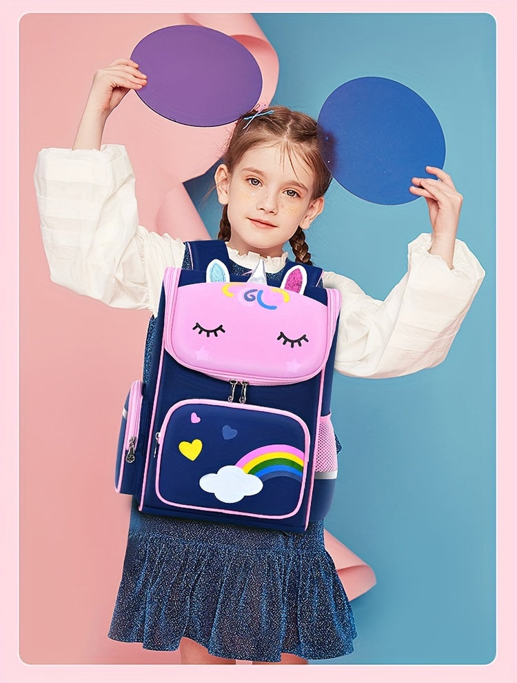 Children's Elementary School Students Schoolbag Girls 1, 2, 3, 4, 5, 6 Grades 6-12 Years Old Shoulders Backpack Cute Waterproof Lightweight Boys