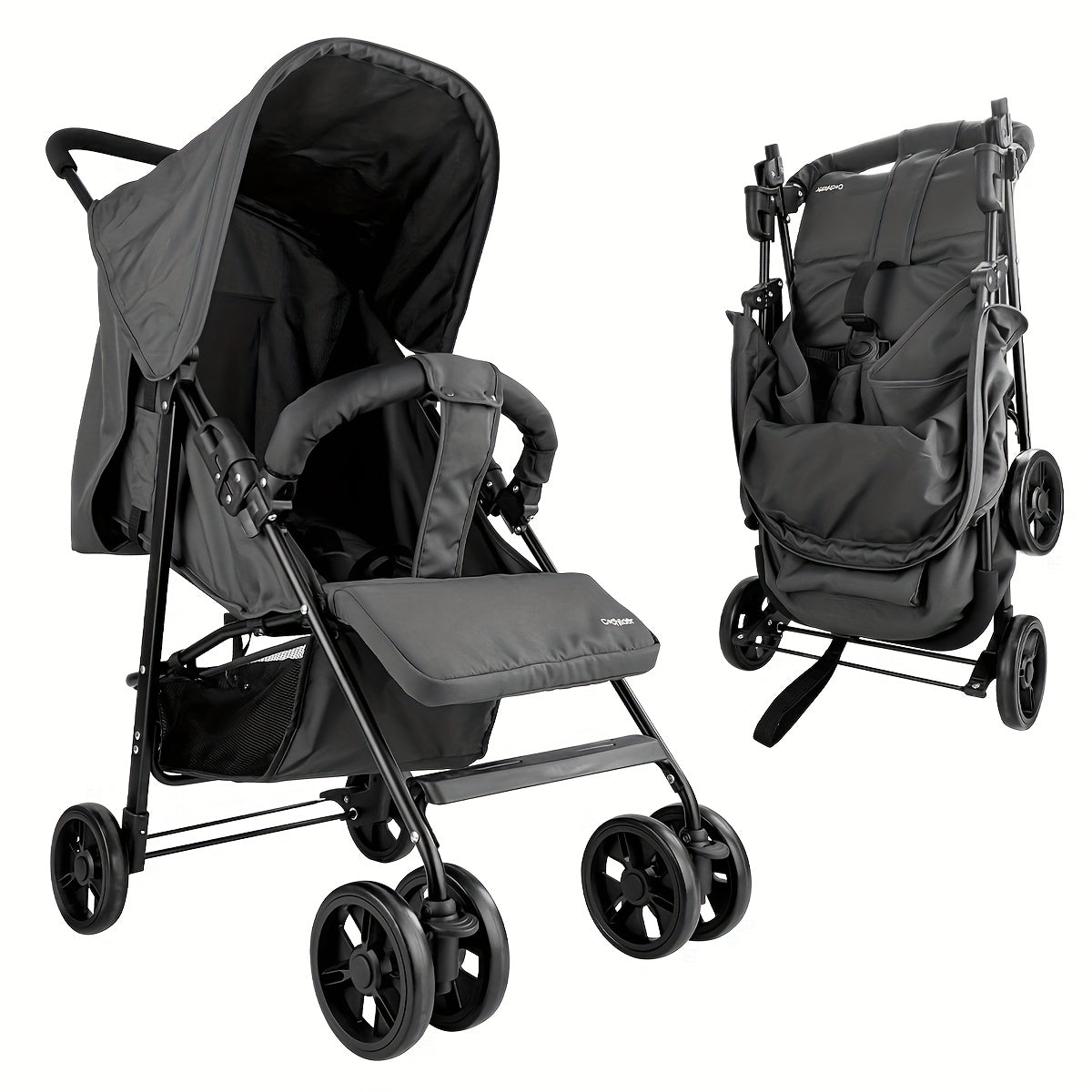 2-In-1 Stroller - Baby Products, Lightweight Folding Stroller for Easy Traveling, with Extra Large Sun Canopy, Extra Large Storage Space, Ergonomic Handlebar | Newborn Essentials, Specialized Stroller, Great for Outdoor Trave
