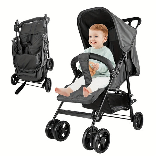 2-In-1 Stroller - Baby Products, Lightweight Folding Stroller for Easy Traveling, with Extra Large Sun Canopy, Extra Large Storage Space, Ergonomic Handlebar | Newborn Essentials, Specialized Stroller, Great for Outdoor Trave