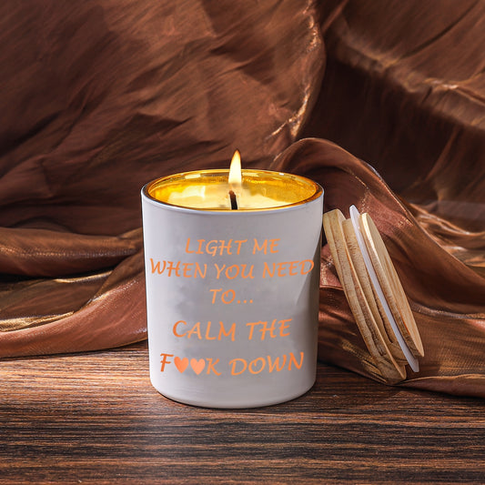 Stress Relief Candles Gifts For Women Sister Best Friend Female Funny Unique Relaxation Relaxing Gifts For Women Novelty Lavender Scented Soy Candle For Christmas Birthday