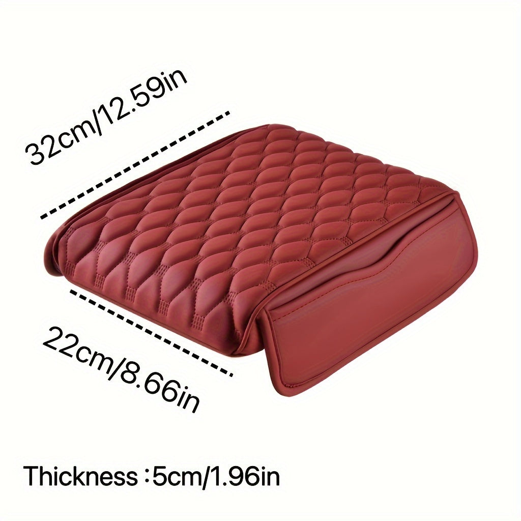 1pc Car Armrest Box Heightening Pad, Elbow Support, New Car Central Armrest Box Modification Lengthening And Thickening Cover Pad, Car Accessories
