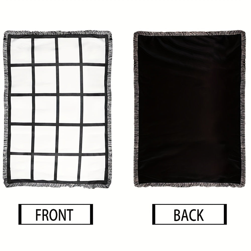 Personalized Sublimation Throw Blanket - Customizable 9/15/20 Panels, 40x60 Inches - Perfect Gift for Christmas, Halloween, Thanksgiving Day