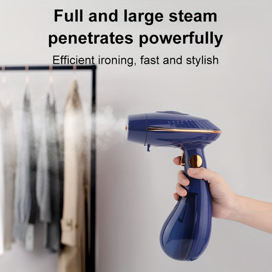 Portable 1500W Garment Steamer - Quick Wrinkle Removal, Foldable & Travel-Ready, Ideal for Fabric Care & School Uniforms, US Plug