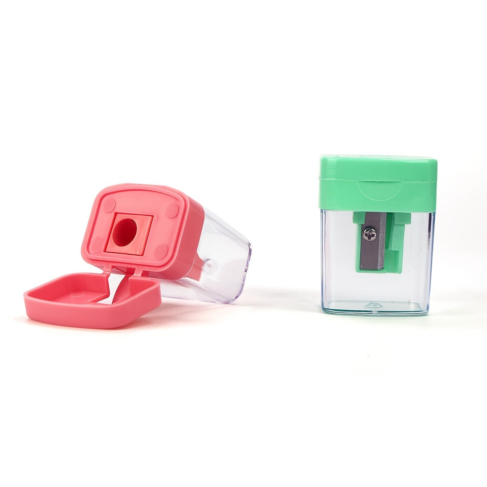 9pcs Vibrant Mixed Macaron Color Single Hole High-Grade Student Pencil Sharpeners - Sharpens Easily, Durable, and Long-Lasting - Perfect for School, Office, and Art Supplies