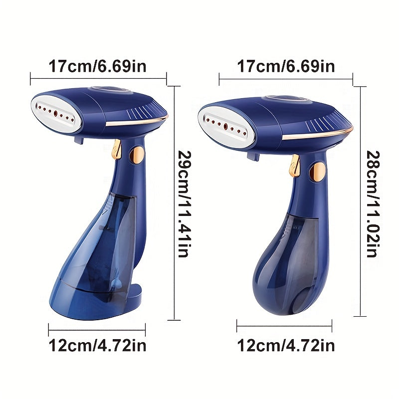 Portable 1500W Garment Steamer - Quick Wrinkle Removal, Foldable & Travel-Ready, Ideal for Fabric Care & School Uniforms, US Plug