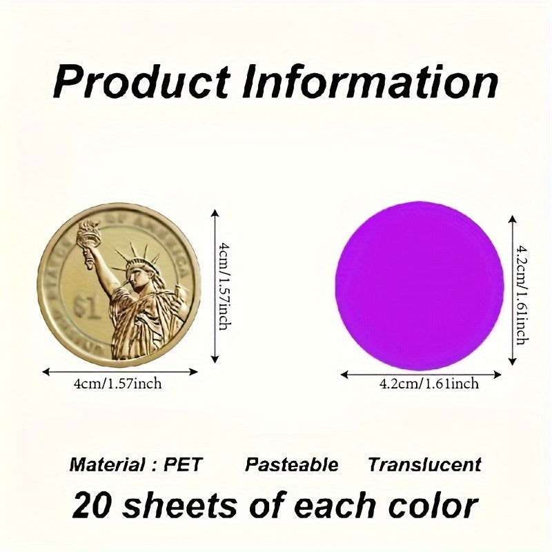 Transparent Sticky Notes, 200Pcs Morandi Cute Round Clear Waterproof Sticky Tabs, Translucent Book Markers Page Flags Stickers, Journaling Accessories Aesthetic Office School Study Supplies