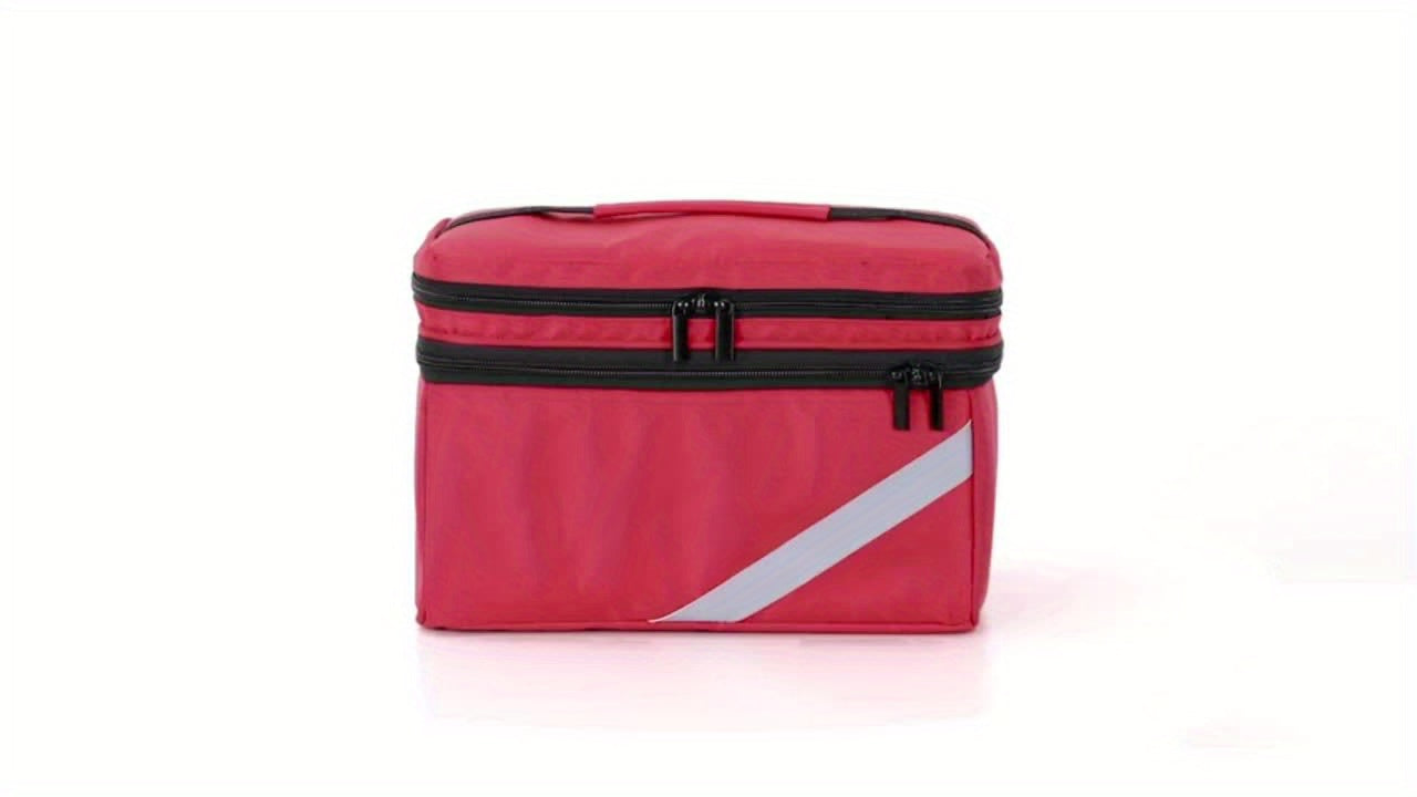 Durable & Compact Polyester Medicine Storage Bag Organizer, Portable - Empty Pill Bottle Pouch for Home, Office, School, Outdoor Travel