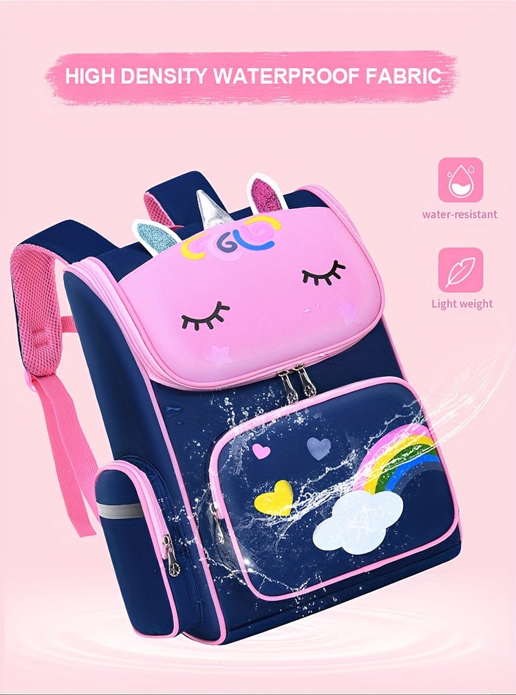 Children's Elementary School Students Schoolbag Girls 1, 2, 3, 4, 5, 6 Grades 6-12 Years Old Shoulders Backpack Cute Waterproof Lightweight Boys