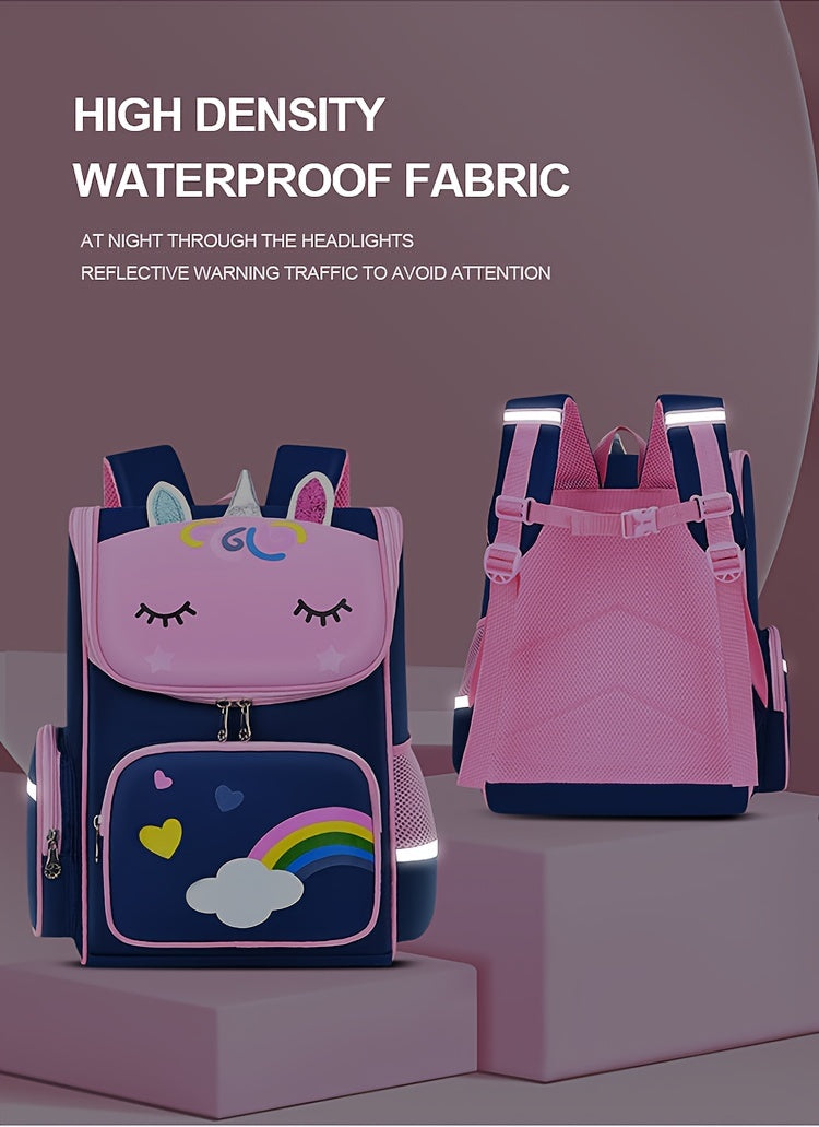 Children's Elementary School Students Schoolbag Girls 1, 2, 3, 4, 5, 6 Grades 6-12 Years Old Shoulders Backpack Cute Waterproof Lightweight Boys