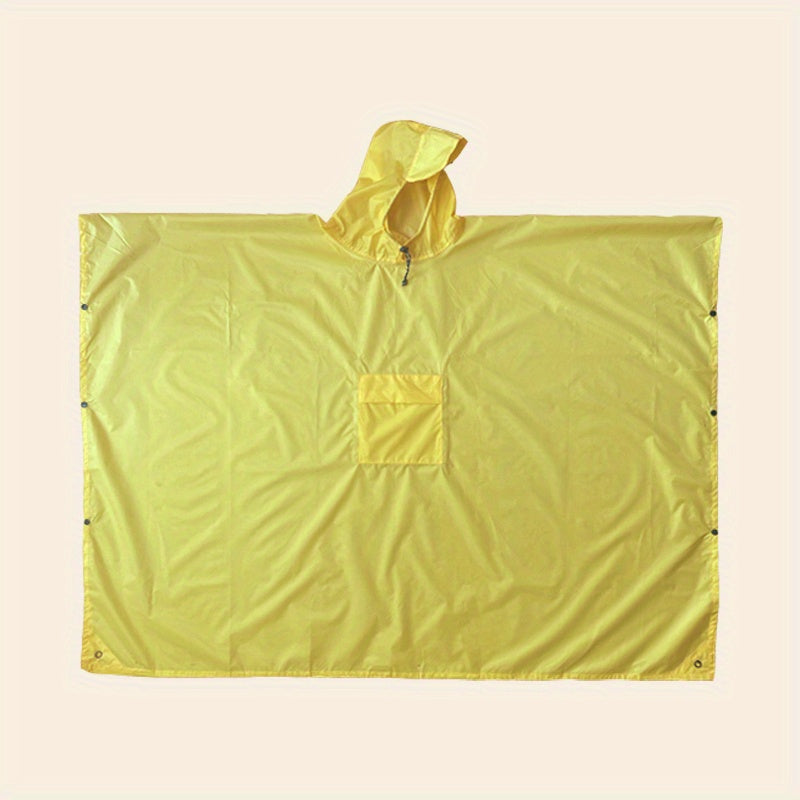 3-in-1 Solid Color Outdoor Labor Protection One-piece Cycling Rain Jacket Rain Poncho