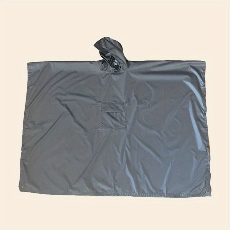 3-in-1 Solid Color Outdoor Labor Protection One-piece Cycling Rain Jacket Rain Poncho