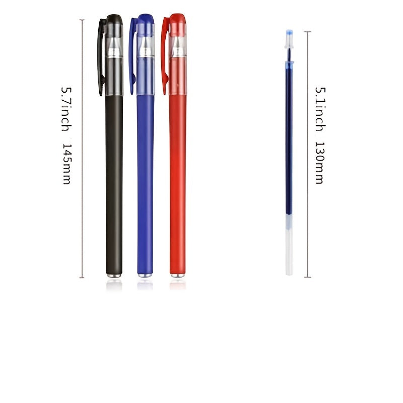 10-Piece Gel Pen Set - Perfect For Students, Exams, Office & School - Red, Black, Water & Carbon Pens! - For Students & Office Workers - Everyday Writing & Note-Taking - Great Gift for Back to School & Graduation