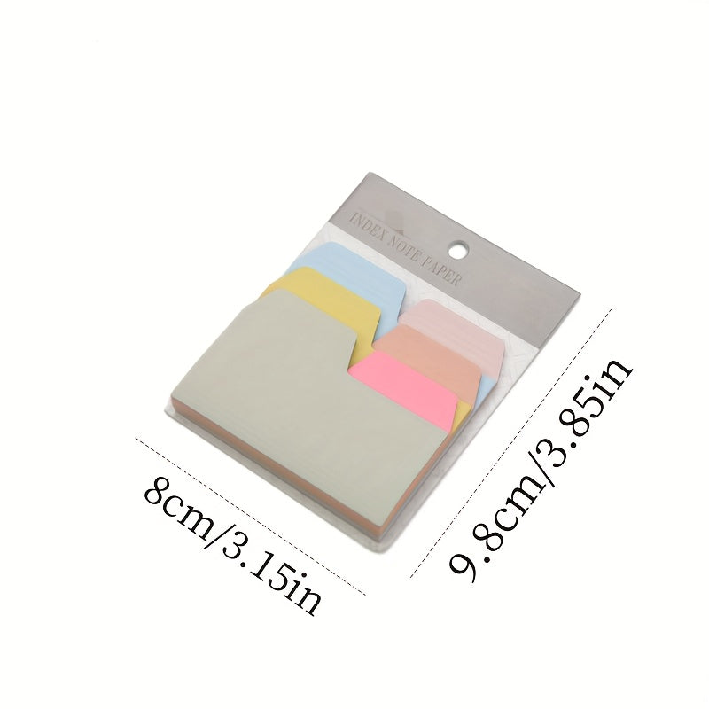 Vibrant 6-Color Sticky Notes Pack - 90 Sheets for Organized Note-Taking, Study & Creative Projects, School Essential