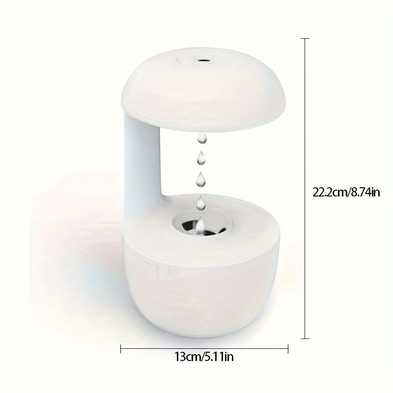 1pc, 20.29oz Anti-Gravity Humidifier And Essential Oil Diffuser - Night Light & Relaxation Sprayer | Ideal For Home & Office