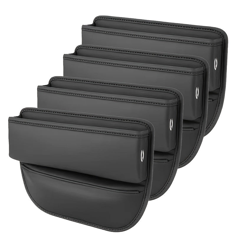 1pc/2pcs/4pcs Of Black Car Accessories Car Seat Gap Filling Organizer And Storage Car SUV Parts Truck Filling Gap Between Seat And Console To Prevent Items From Falling Off Christmas Gift