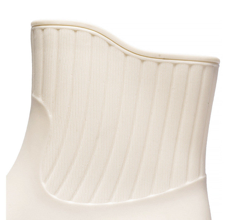 Women's Waterproof Mid Calf Boots, Fleece Liner Round Toe Platform Rain Boots, Women's Warm Plus Fashion Boots