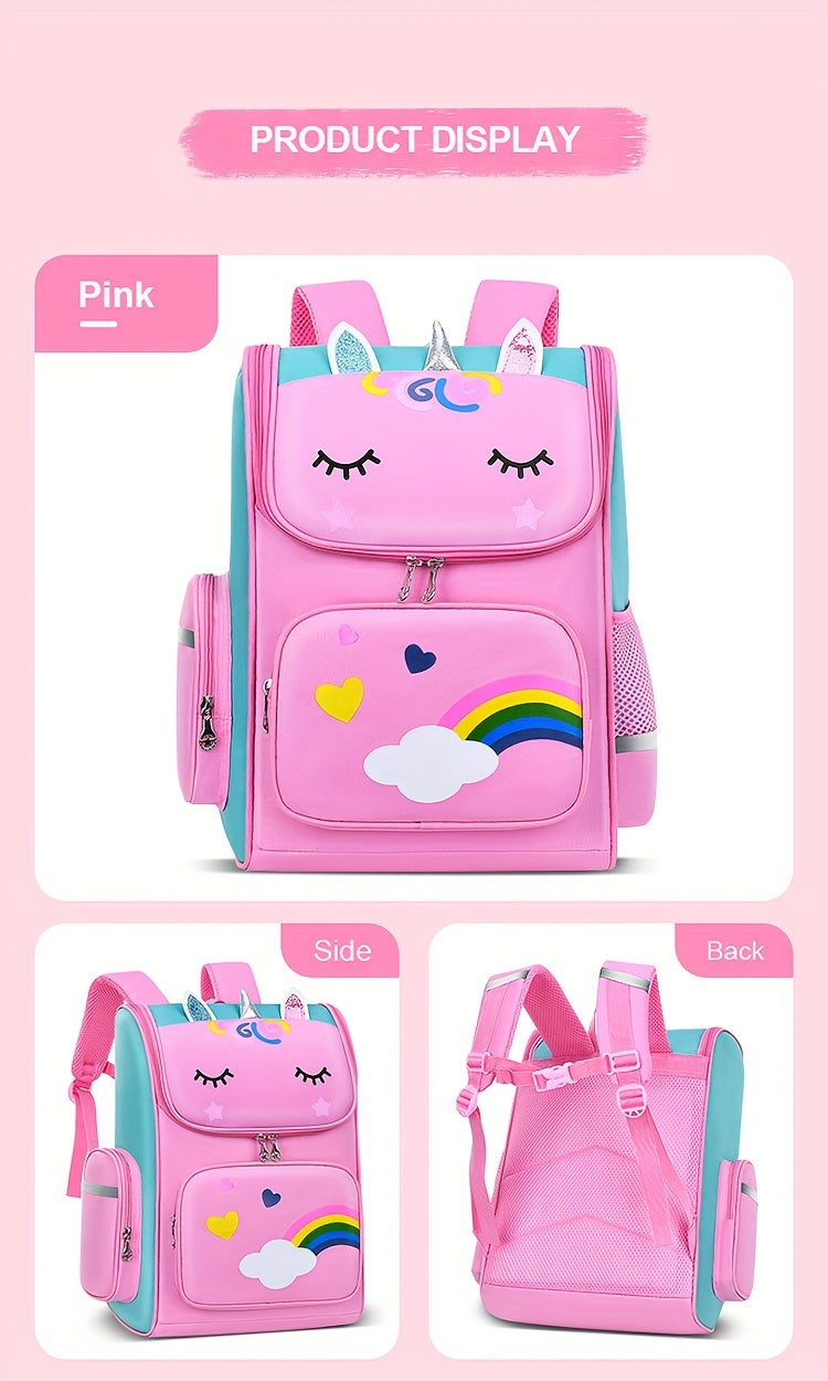 Children's Elementary School Students Schoolbag Girls 1, 2, 3, 4, 5, 6 Grades 6-12 Years Old Shoulders Backpack Cute Waterproof Lightweight Boys