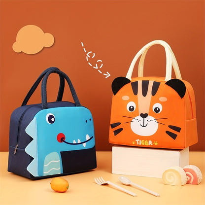 3D Insulated Cute Cartoon Lunch Bag - Perfect For School, Office, And Outdoor Camping