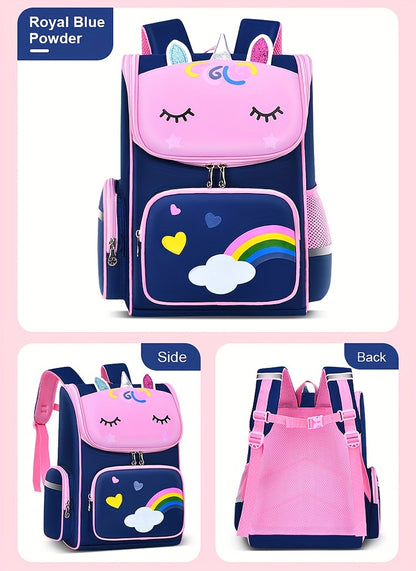 Children's Elementary School Students Schoolbag Girls 1, 2, 3, 4, 5, 6 Grades 6-12 Years Old Shoulders Backpack Cute Waterproof Lightweight Boys