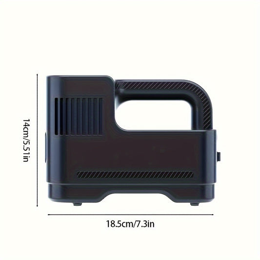 Tire Inflator Portable Air Compressor Tire Air Pump for Car Tires - Car Accessories, 12V DC Auto Pump with Digital Pressure Gauge, Emergency LED Light for Bicycle, Balloons, Black