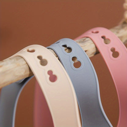 1pc Adjustable Silicone Bib for Babies - Soft, Easy to Clean, and Perfect for Mealtime - Great Gift for Holidays