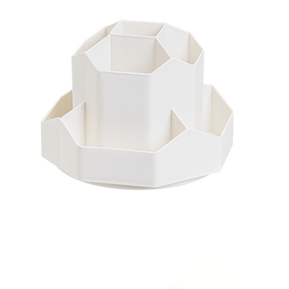 1pc Multi-functional Rotatable Desktop Organizer, Pen Holder, Bedroom Office Stationery Storage Box, Desktop Cosmetics Storage Box, Makeup Organizer, Rotatable Pen Holder