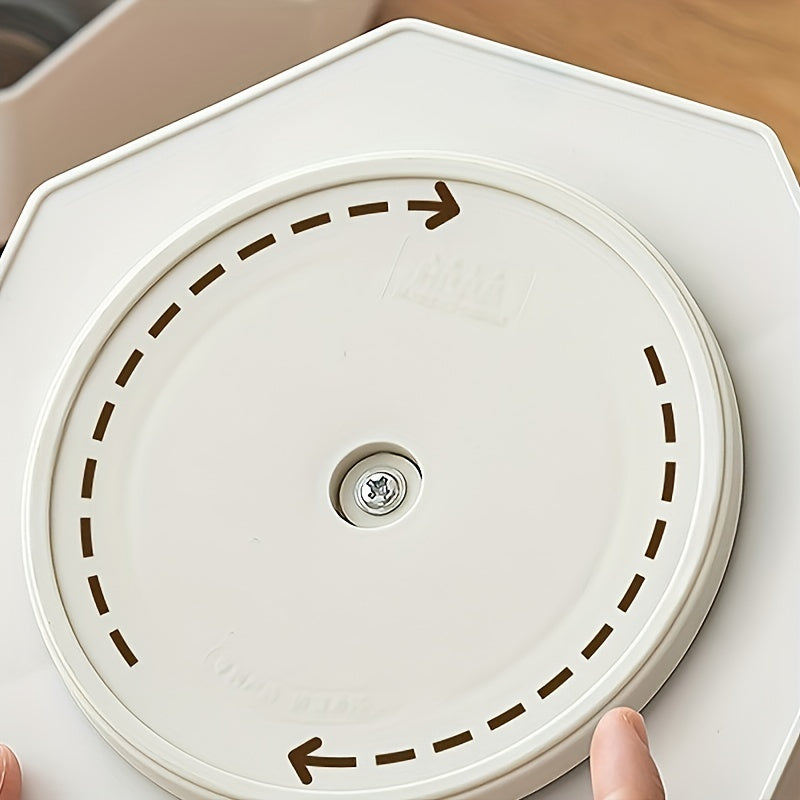 1pc Multi-functional Rotatable Desktop Organizer, Pen Holder, Bedroom Office Stationery Storage Box, Desktop Cosmetics Storage Box, Makeup Organizer, Rotatable Pen Holder